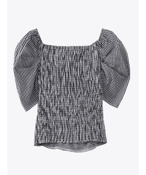 ACYM（アシーム）の「Cache couer feminine ブラウス（シャツ/ブラウス・レディース・ホワイト/ブラック/ブラックミックス・FREE）」の6枚目の写真