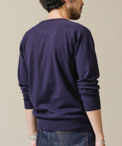 NANO universe(ナノユニバース)の「《WEB限定》ナノふわクルーネックニット(ニット/セーター・メンズ・ブラック/ベージュ/ネイビー・マルチサイズ)」の12枚目の写真