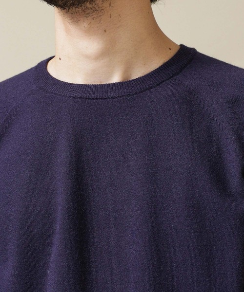 NANO universe(ナノユニバース)の「《WEB限定》ナノふわクルーネックニット(ニット/セーター・メンズ・ブラック/ベージュ/ネイビー・マルチサイズ)」の4枚目の写真