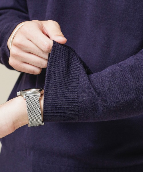 NANO universe(ナノユニバース)の「《WEB限定》ナノふわクルーネックニット(ニット/セーター・メンズ・ブラック/ベージュ/ネイビー・マルチサイズ)」の9枚目の写真