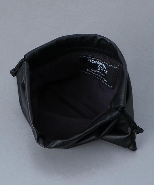 BEAUTY&YOUTH UNITED ARROWS（ビューティーアンドユースユナイテッドアローズ）の「＜HOMME GIRLS＞LEATHER POUCH /ポーチ.（ポーチ・レディース・ブラック・FREE）」の8枚目の写真