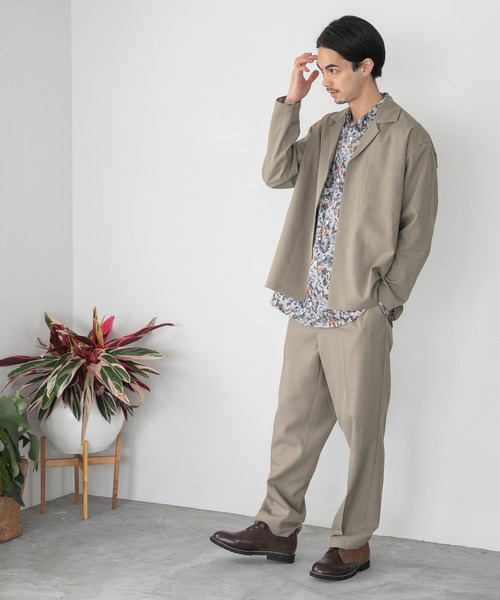 niko and...（ニコアンド）の「【9/2 ヒルナンデスOA放映アイテム】[セットアップ対応]ハイツイストツイルシャツカーディガン（カーディガン/ボレロ・メンズ・ネイビー/ブラウン/スモーク・MEDIUM/LARGE）」の15枚目の写真