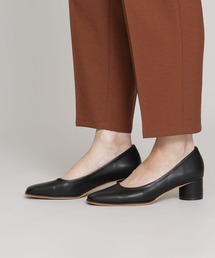 4.5cmラウンドヒールパンプス