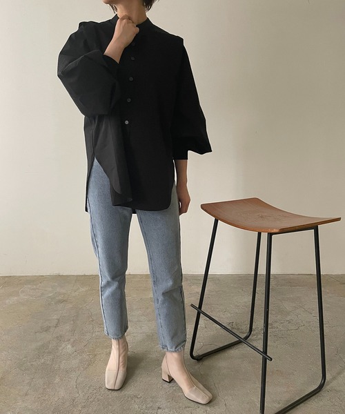 210nouve（トゥージュヌーブ）の「スクエアトゥシアーパイピングブーツ（ブーツ・レディース・ベージュ/ブラック・39/38/36/37）」の18枚目の写真