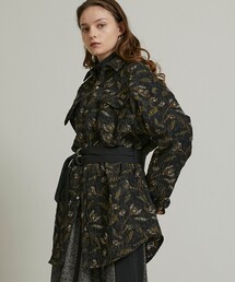 【EBONY(エボニー)】フラワージャガードシャツ E21AW/T-03