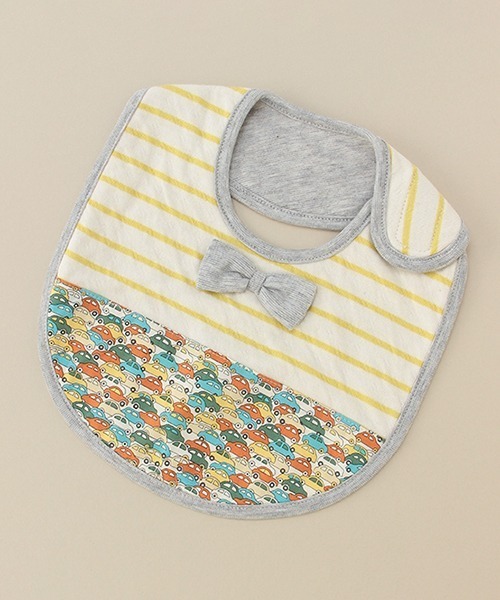 sense of wonder（センスオブワンダー）の「カーズボーダースタイ 【日本製】（スタイ/よだれかけ・キッズ・ブラウン/ライム・FREE）」の15枚目の写真