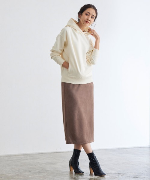 Pierrot（ピエロ）の「スクエアトゥストレッチブーツ（ブーツ・レディース・ブラック/ベージュ/モカ・LL/S/M/L）」の4枚目の写真