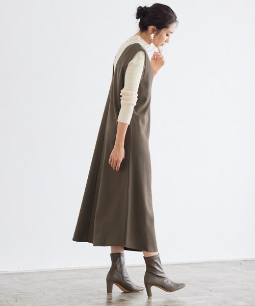 Pierrot（ピエロ）の「スクエアトゥストレッチブーツ（ブーツ・レディース・ブラック/ベージュ/モカ・LL/S/M/L）」の11枚目の写真