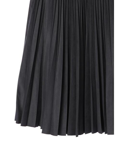 YECCA VECCA（イェッカヴェッカ）の「コーデュロイプリーツスカート＊（スカート・レディース・ラベンダー/グレイッシュベージュ/チャコールグレー・FREE）」の22枚目の写真