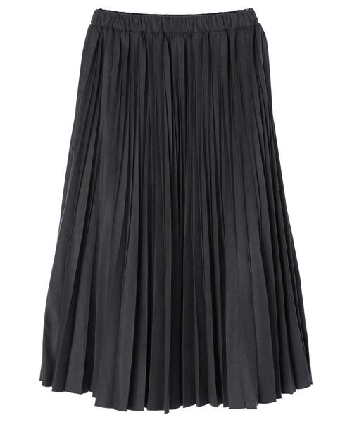 YECCA VECCA（イェッカヴェッカ）の「コーデュロイプリーツスカート＊（スカート・レディース・ラベンダー/グレイッシュベージュ/チャコールグレー・FREE）」の20枚目の写真