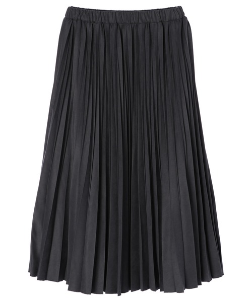 YECCA VECCA（イェッカヴェッカ）の「コーデュロイプリーツスカート＊（スカート・レディース・ラベンダー/グレイッシュベージュ/チャコールグレー・FREE）」の5枚目の写真