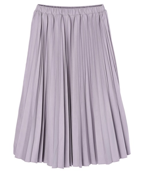 YECCA VECCA（イェッカヴェッカ）の「コーデュロイプリーツスカート＊（スカート・レディース・ラベンダー/グレイッシュベージュ/チャコールグレー・FREE）」の10枚目の写真