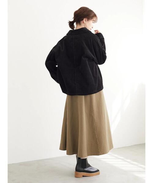 Dickies（ディッキーズ）の「【WEB限定】Dickies/ディッキーズ　コーデュロイワークJK＊（ブルゾン・レディース・アイボリー/ブラック/キャメル・M）」の7枚目の写真