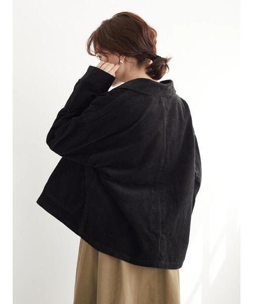 Dickies（ディッキーズ）の「【WEB限定】Dickies/ディッキーズ　コーデュロイワークJK＊（ブルゾン・レディース・アイボリー/ブラック/キャメル・M）」の9枚目の写真