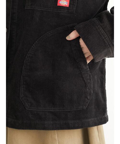Dickies（ディッキーズ）の「【WEB限定】Dickies/ディッキーズ　コーデュロイワークJK＊（ブルゾン・レディース・アイボリー/ブラック/キャメル・M）」の14枚目の写真