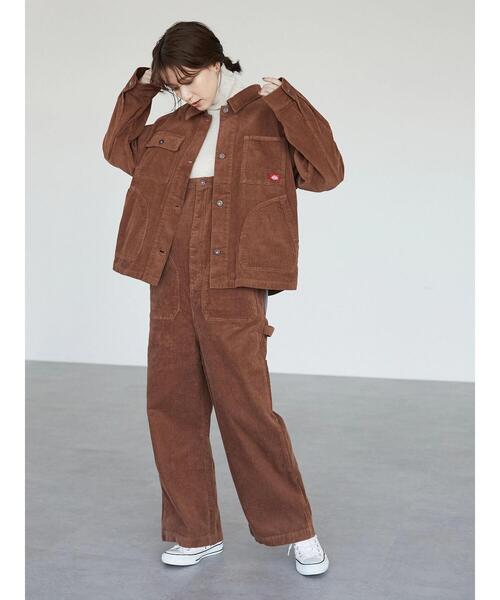 Dickies（ディッキーズ）の「【WEB限定】Dickies/ディッキーズ　コーデュロイワークJK＊（ブルゾン・レディース・アイボリー/ブラック/キャメル・M）」の18枚目の写真