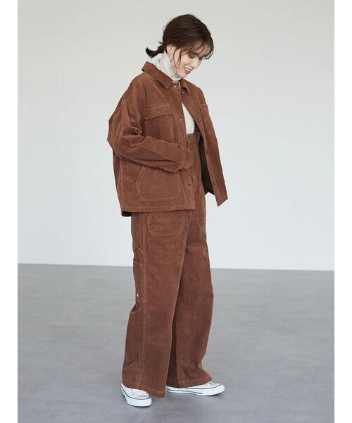 Dickies（ディッキーズ）の「【WEB限定】Dickies/ディッキーズ　コーデュロイワークJK＊（ブルゾン・レディース・アイボリー/ブラック/キャメル・M）」の19枚目の写真