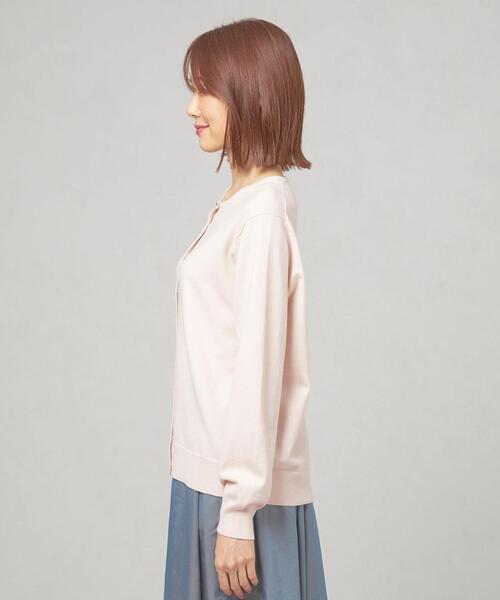 closet story(クローゼットストーリー)の「<closet story>メタルボタン クルーネックカーディガン -ウォッシャブル-(カーディガン/ボレロ・レディース・ブラック/オフホワイト/モカ・M/L)」の10枚目の写真