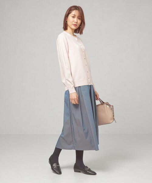 closet story(クローゼットストーリー)の「<closet story>メタルボタン クルーネックカーディガン -ウォッシャブル-(カーディガン/ボレロ・レディース・ブラック/オフホワイト/モカ・M/L)」の16枚目の写真