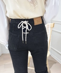 apres jour | レースアップフレアデニム【ZOZOTOWN限定アイテム】(デニムパンツ)