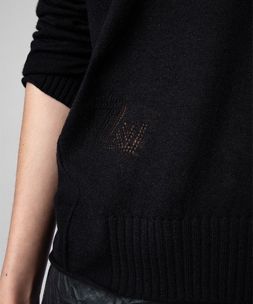 ZADIG&VOLTAIRE（ザディグ　エ　ヴォルテール）の「BRUMY CP（ニット/セーター・レディース・ブラック・S/XS/M）」の4枚目の写真