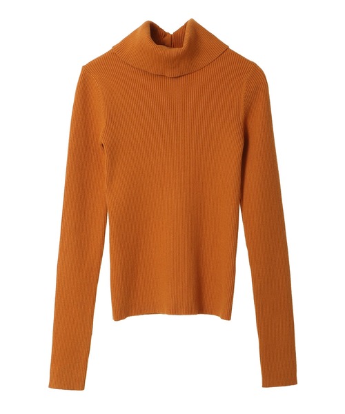 31 Sons de mode(トランテアン ソン ドゥ モード)の「リブタートルニット(ニット/セーター・レディース・ブラック/ブラウン/ピンク/ブルー/マスタード・36)」の4枚目の写真