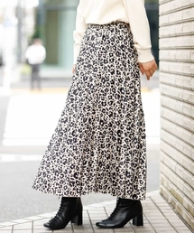 a.v.v | レオパードフラワープリーツスカート(スカート)