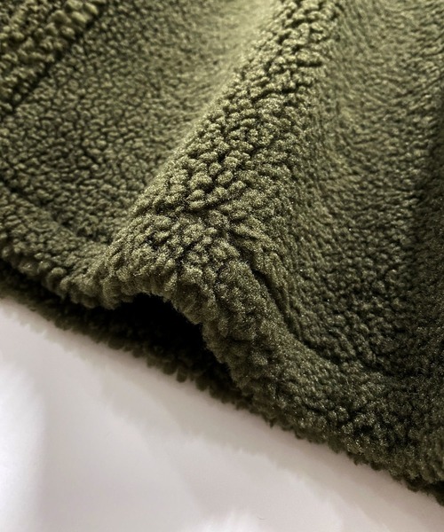 AS KNOW AS PINKY(アズノゥアズピンキー)の「ボアボア カラー触って ボアブルゾン(ブルゾン・レディース・オフホワイト/カーキ/ブルー・FREE)」の9枚目の写真