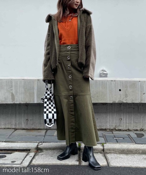 AS KNOW AS PINKY(アズノゥアズピンキー)の「ボアボア カラー触って ボアブルゾン(ブルゾン・レディース・オフホワイト/カーキ/ブルー・FREE)」の11枚目の写真