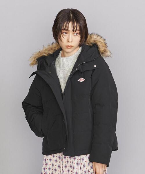 DANTON(ダントン)の「<DANTON>TUSSAH ダウンフード ジャケット◆(ダウンジャケット/コート・レディース・ブラック・L/M)」の4枚目の写真