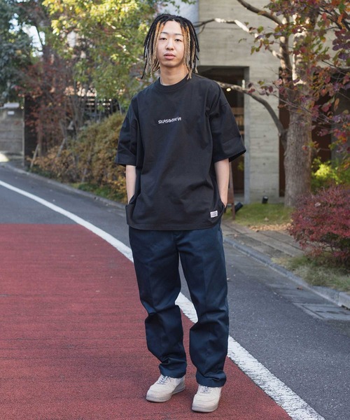 SILAS(サイラス)の「BASIC SILAS AND MARIA S/S TEE ベーシックサイラスアンドマリア半袖Tシャツ ロゴ 刺繍 オーバーサイズ(Tシャツ/カットソー・メンズ・ホワイト/ブラック/チャコールグレー/ライトブルー/ネイビー・LARGE/MEDIUM/X-LARGE)」の12枚目の写真