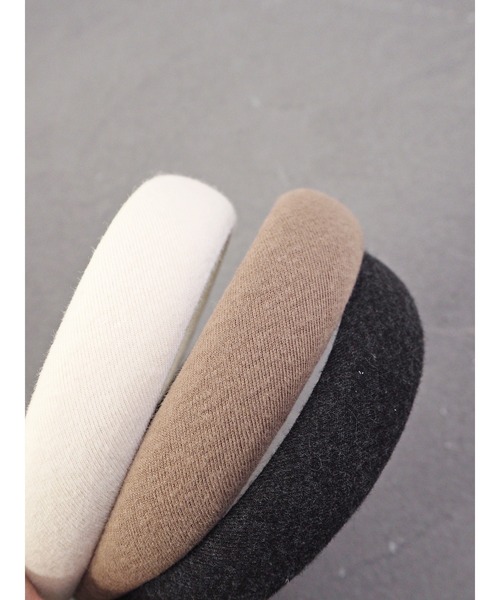 JUMELLE（ジュメロ）の「フランネルカチューシャ（カチューシャ・レディース・ブラック/ベージュ/ブラウン・FREE）」の11枚目の写真