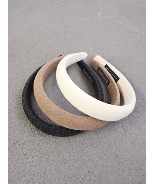 JUMELLE（ジュメロ）の「フランネルカチューシャ（カチューシャ・レディース・ブラック/ベージュ/ブラウン・FREE）」の17枚目の写真