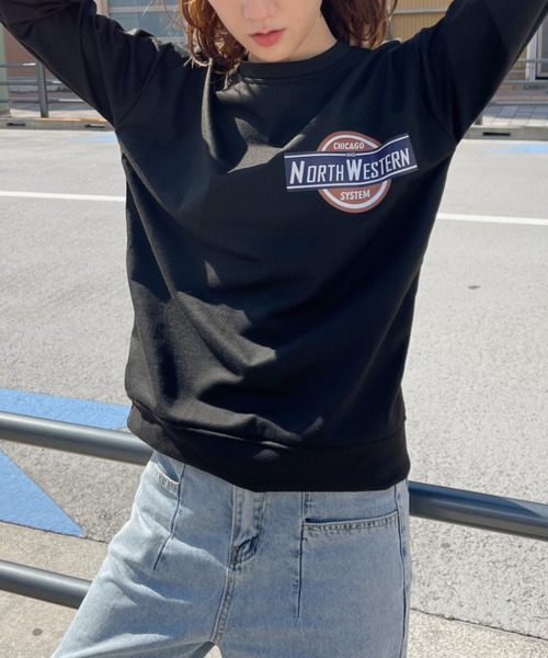 everycoco(エブリーココ)の「NORTH WESTERNロゴスウェット◇(スウェット・レディース・ネイビー/グレー/ホワイト/ブラック・FREE)」の20枚目の写真