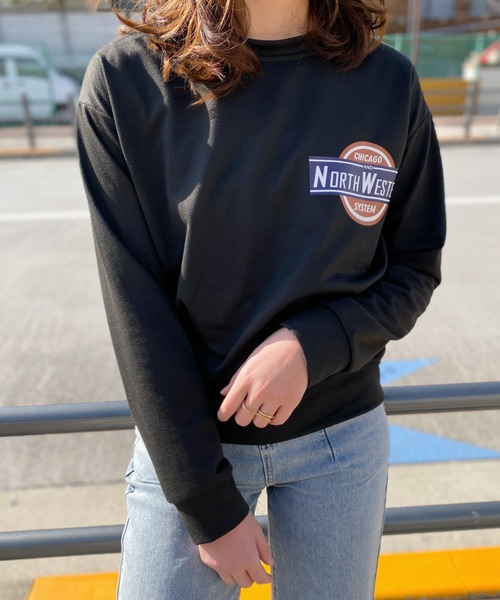 everycoco(エブリーココ)の「NORTH WESTERNロゴスウェット◇(スウェット・レディース・ネイビー/グレー/ホワイト/ブラック・FREE)」の17枚目の写真