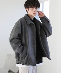ETELIO | 2wayビッグシルエットメルトンショートブルゾン(ブルゾン)
