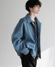 ETELIO | 2wayビッグシルエットメルトンショートブルゾン(ブルゾン)