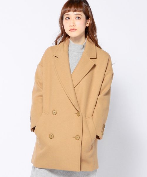 Another Edition(アナザーエディション)の「メルトン ビッグコート/ AE MLTN BIG CT◆(その他アウター・レディース・ブラック/ブラウン・MEDIUM/SMALL)」の16枚目の写真