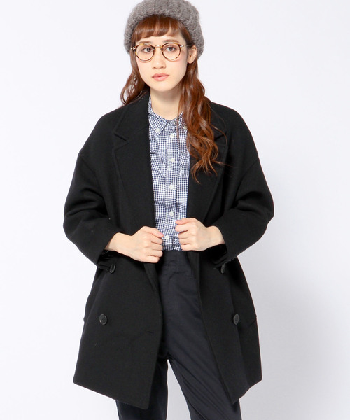 Another Edition(アナザーエディション)の「メルトン ビッグコート/ AE MLTN BIG CT◆(その他アウター・レディース・ブラック/ブラウン・MEDIUM/SMALL)」の17枚目の写真