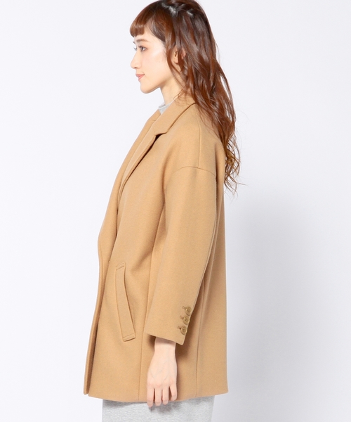 Another Edition(アナザーエディション)の「メルトン ビッグコート/ AE MLTN BIG CT◆(その他アウター・レディース・ブラック/ブラウン・MEDIUM/SMALL)」の15枚目の写真