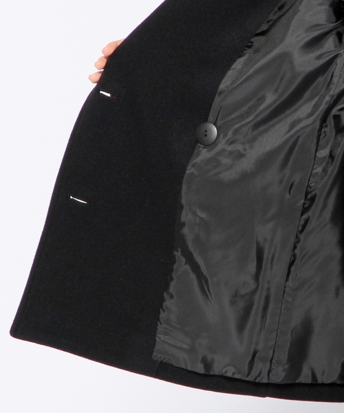 Another Edition(アナザーエディション)の「メルトン ビッグコート/ AE MLTN BIG CT◆(その他アウター・レディース・ブラック/ブラウン・MEDIUM/SMALL)」の5枚目の写真