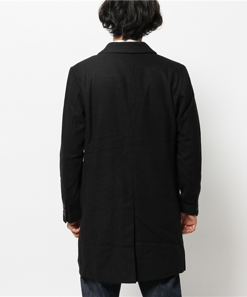 CIAOPANIC(チャオパニック)の「【Ciaopanic】メルトンチェスターコート(チェスターコート・メンズ・ブラック/ネイビー/チャコールグレー・LARGE/MEDIUM/FREE/SMALL)」の6枚目の写真