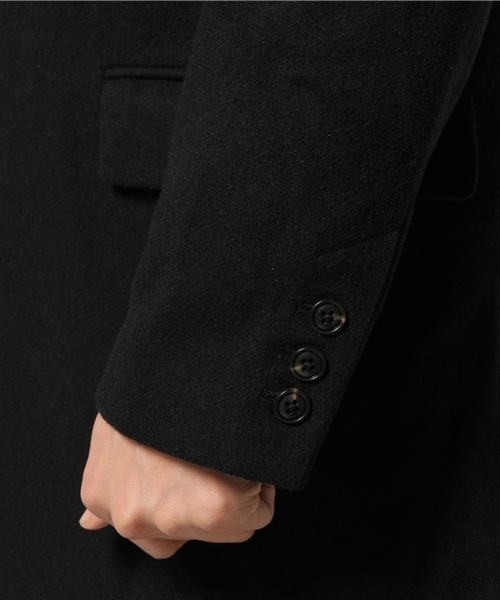CIAOPANIC(チャオパニック)の「【Ciaopanic】メルトンチェスターコート(チェスターコート・メンズ・ブラック/ネイビー/チャコールグレー・LARGE/MEDIUM/FREE/SMALL)」の10枚目の写真