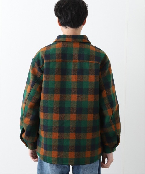 B.C STOCK（ベーセーストック）の「[ WC]SQUARE CHECK CPO シャツブルゾン（ブルゾン・メンズ・ブラウン/グリーン・MEDIUM/LARGE）」の6枚目の写真