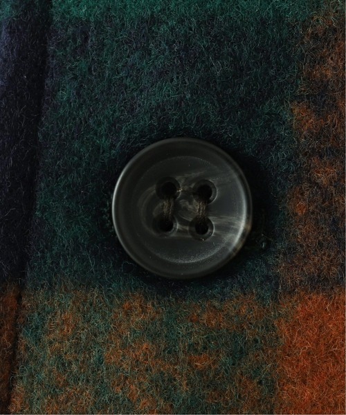 B.C STOCK（ベーセーストック）の「[ WC]SQUARE CHECK CPO シャツブルゾン（ブルゾン・メンズ・ブラウン/グリーン・MEDIUM/LARGE）」の13枚目の写真