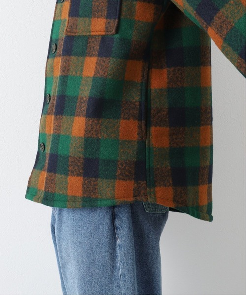 B.C STOCK（ベーセーストック）の「[ WC]SQUARE CHECK CPO シャツブルゾン（ブルゾン・メンズ・ブラウン/グリーン・MEDIUM/LARGE）」の14枚目の写真
