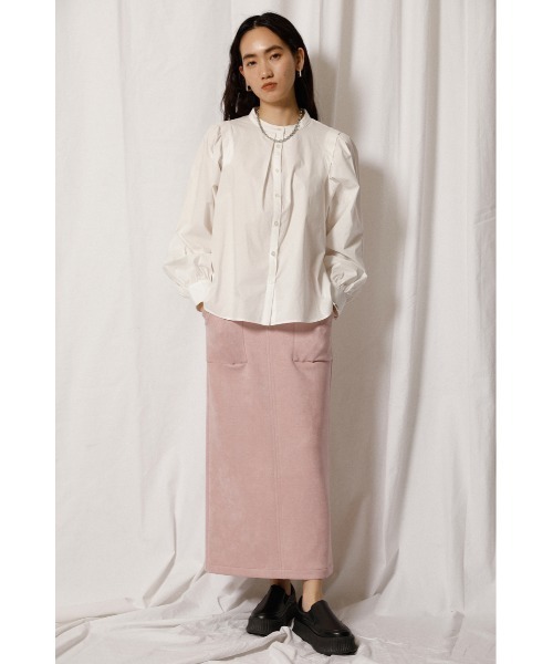 crie conforto（クリーコンフォルト）の「ダンボールスエードスカート（スカート・レディース・ミント/キャメル/ライトピンク・SMALL/MEDIUM/LARGE）」の18枚目の写真