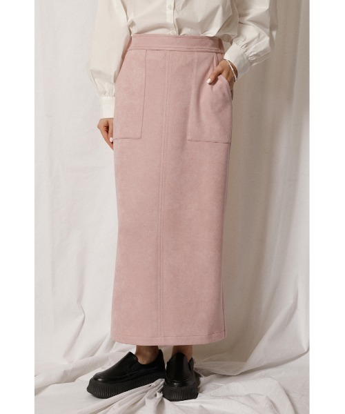 crie conforto（クリーコンフォルト）の「ダンボールスエードスカート（スカート・レディース・ミント/キャメル/ライトピンク・SMALL/MEDIUM/LARGE）」の17枚目の写真