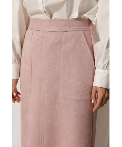 crie conforto（クリーコンフォルト）の「ダンボールスエードスカート（スカート・レディース・ミント/キャメル/ライトピンク・SMALL/MEDIUM/LARGE）」の14枚目の写真