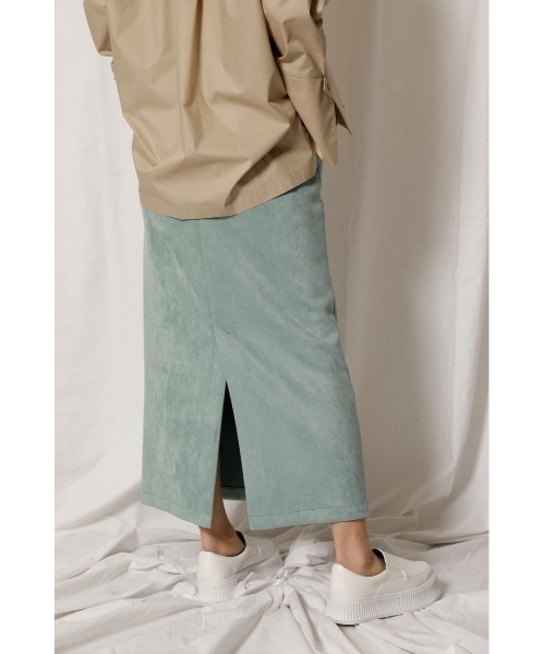 crie conforto（クリーコンフォルト）の「ダンボールスエードスカート（スカート・レディース・ミント/キャメル/ライトピンク・SMALL/MEDIUM/LARGE）」の11枚目の写真